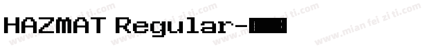 HAZMAT Regular字体转换